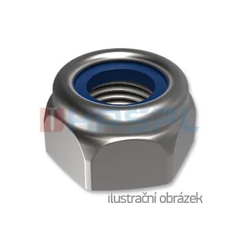 Matice HAŠPL Matice samojistící nízká M8 ZB DIN 985, 6