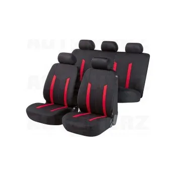 Potah sedadla WALSER Potahy sedadel na celé vozidlo - Hastings červené / černé