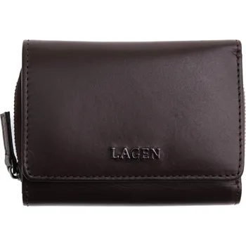 Peněženka Dámská kožená peněženka Lagen BLC/5314/222 tmavě hnědá