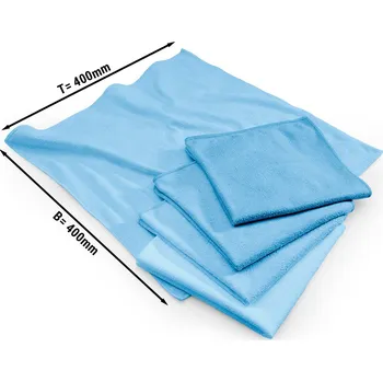 Utěrka G.Gastro (10 Kusů) Utěrka z mikrovlákna modrá - 40 x 40 cm