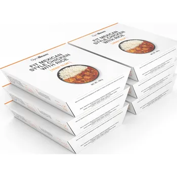 Hotové jídlo GymBeam FIT Kuřecí s rýží na mexický způsob Ready to eat 6 x 420 g
