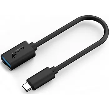 Redukce Genius ACC-C2AC, Redukce, USB 3.0, USB typ C na USB typ A, 21cm, černá
