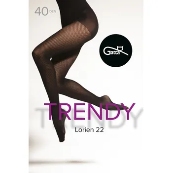 Dámské erotické punčochy Gatta Lorien 22 Tights Nero Velikost 2-S