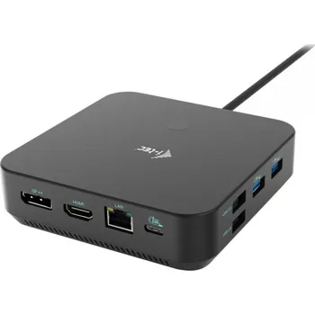 i-tec dokovací stanice/ 2x USB-C/ 2x USB 2.0/ 3x USB 3.0/ HDMI/ 2x DP/ LAN/ Power Delivery 100 W