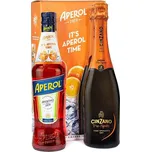Aperol 0,7l 11%+Cinzano ToSpritz 0,75 (dárkové balení)