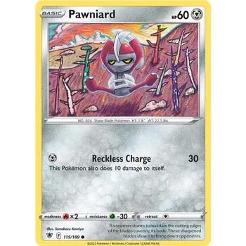 Karetní hra Pokémon TCG Pawniard 115/189