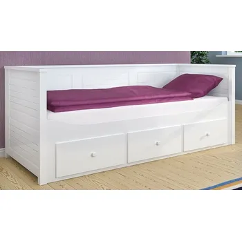 Postel s úložným prostorem Melani 90 x 200 cm bílá Postel Postel s úložným prostorem Melani 90 x 200 cm bílá