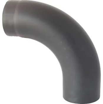 Kouřovod Karl - Koleno 90° tažené, průměr 150 mm Černá