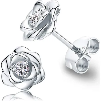 Náušnice Olivie Stříbrné náušnice RŮŽIČKA 4739 Ag 925; ≤2,3 g.