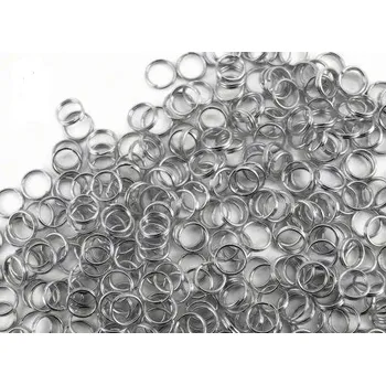 Korálek Protikroužek dvojitý platina 6 mm