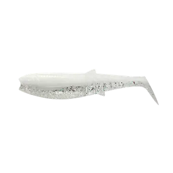 Umělá nástraha Svage Gear Savage Gear gumová nástraha Cannibal Shad Bulk White Flash Délka: 8cm