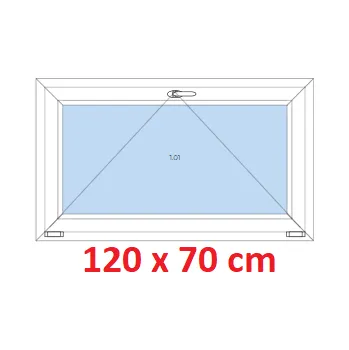 Okno Soft Plastové okno 120x70 cm, sklopné