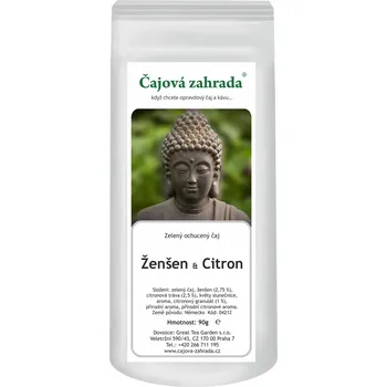 Čaj Čajová zahrada Ženšen & Citron - zelený ochucený čaj Varianta: zelený čaj 500g