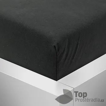 Prostěradlo Jersey prostěradlo 160x200 Premium - Černá