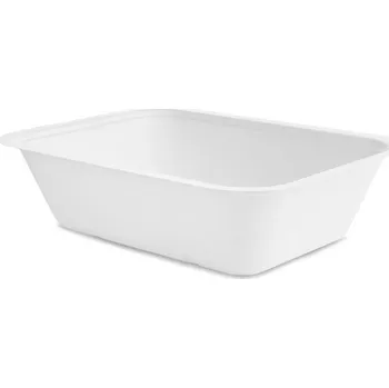 Jednorázové nádobí Vegware Miska na salát z cukrové třtiny 1800ml 250/180/65mm 50ks