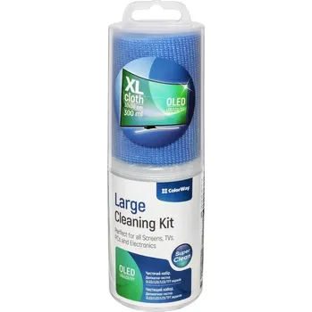 Televizní anténa COLORWAY čistící sada/ OLED/ LED/ LCD/ TFT obrazovky/ 300ml roztok/ utěrka z mikrovlákna 30×30cm
