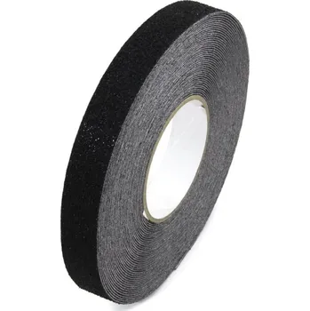 Lepicí páska Černá korundová protiskluzová páska FLOMA Super - 18,3 x 2,5 cm tloušťka 1 mm