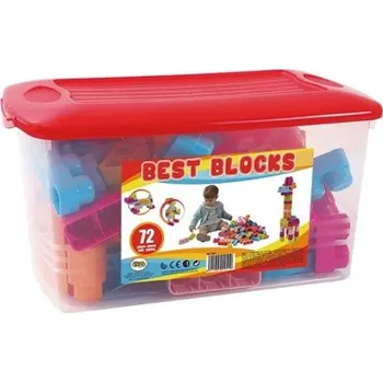 ostatní stavebnice Stavebnice BEST BLOCKS, 72 dílů, pastelové barvy - AVC