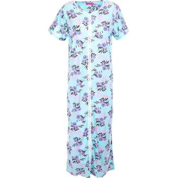 Dámská noční košile Noční košile Růžičky- tyrkysová Velikost: M