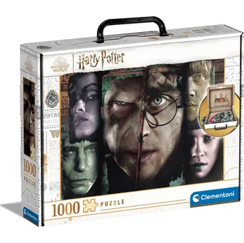 Puzzle Clementoni Puzzle v kufříku Harry Potter Tváře kouzelníků 1000 dílků