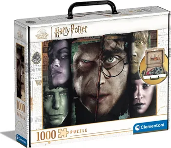 Puzzle Clementoni Puzzle v kufříku Harry Potter Tváře kouzelníků 1000 dílků