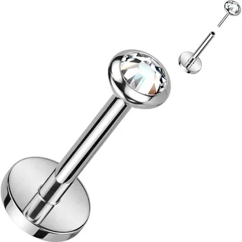 Piercing Šperky4U PUSH IN piercing do brady / ucha TITAN - TIT1241C-1008