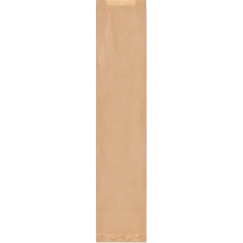 Svačinový box Papírový sáček s bočním skladem hnědý 12+5 x 59 cm `Baguette`