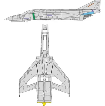 Plastikový model Mask 1/48 F-4E surface panels (MENG)