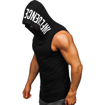 Pánské tílko Černé pánské tílko tank top s potiskem Bolf 2537 - XL