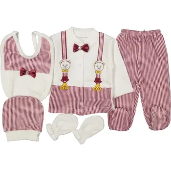 Kojenecká souprava 5 dílný kojenecký komplet Gentleman 56