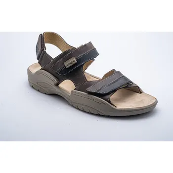 Pánské sandále MEDISTYLE zdravotní pánský sandál JINDRA Barva: Hnědá, Velikost EU: 45