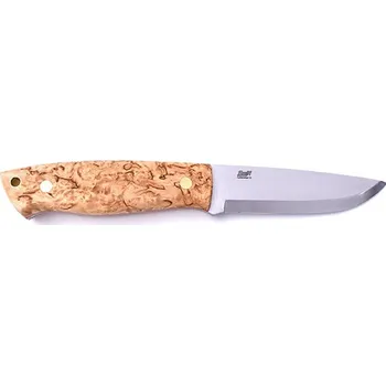 lovecký nůž Brisa Trapper 95 Elmax Scandi Stabilized Curly Birch Sheath Bushcraft 95