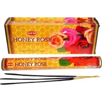 Čajovna HEM HEXA vonné tyčinky Honey Rose 20 ks