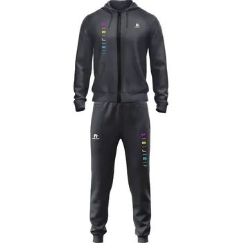 Unisex tepláková souprava Felet Zipper Hoodie Dark Grey Velikost: L