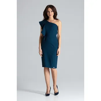 Dámské šaty Lenitif Dámské společenské šaty Flojt K488 námořnická modrá S