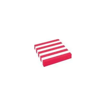 Papírový ubrousek Ubrousky - červené pruhy