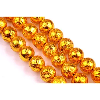 Korálek Láva pokovená č.204 (8mm)