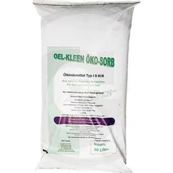 Sypký ekologický sorbent OEL-KLEEN ÖKO-SORB Typ I, II, III 50 l / 7 kg s rašelinou do vody