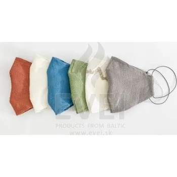 rouška EVEI Lněné rouška pro děti, barevné ružová