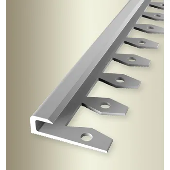 přechodová lišta Küberit 802 EB - Ohýbací ukončovací profil hladký 5 mm | F4 Stříbro 250 cm