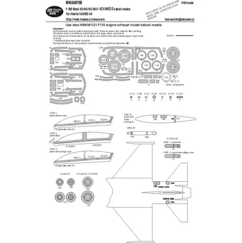 Plastikový model 1/48 Mask F-16D Block 30/40/50 USAF ADVANCED (KIN)