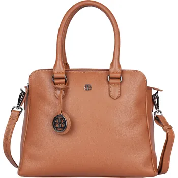 Kabelka Dámská kožená kabelka Bellicci Kamila - koňak