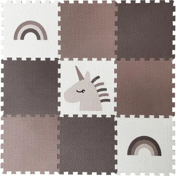 Vylen Dětská hrací pěnová podložka JEDNOROŽEC A DUHA 9 dílů