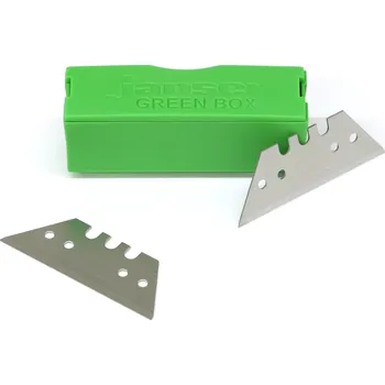 Pracovní nůž JANSER náhradní čepele GREEN BOX zelené 35, rovné 50 mm
