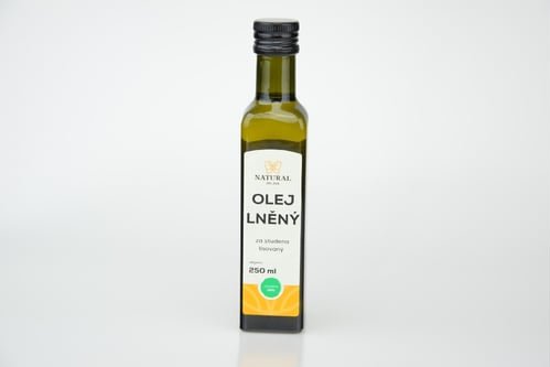 Olej lněný za studena lisovaný Natural 250ml