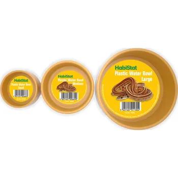 HabiStat Plastic Water Bowl Velikost: M - 9x9x3,5 cm