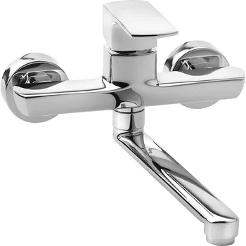 Vodovodní baterie Slovarm - EH.3511.A20-100 - Baterie dřezová nástěnná, ramínko ploché, L 200 mm, rozteč 100 mm - 480294