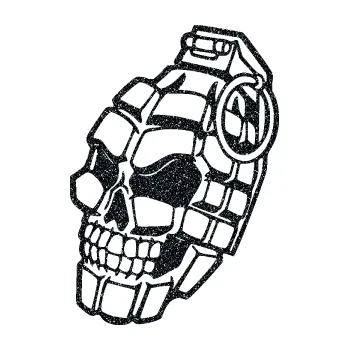 Samolepicí dekorace na vozidlo Lebka 055 levá granát (85 - Ultra Metalic černá) SAMOLEPKA NA AUTO, NÁLEPKA, FÓLIE, POLEP, TUNING, VLASTNÍ TEXT, TISK, AUTOSAMOLEPKY.cz, POLEPY, OBRÁZEK, LOGO, 3D STICKERS