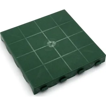Zelená plastová terasová dlažba Linea Combi - 39 x 39 x 4,8 cm