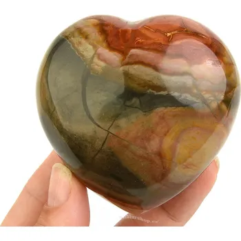 Přírodní kámen Srdce z jaspisu pestrého 223g